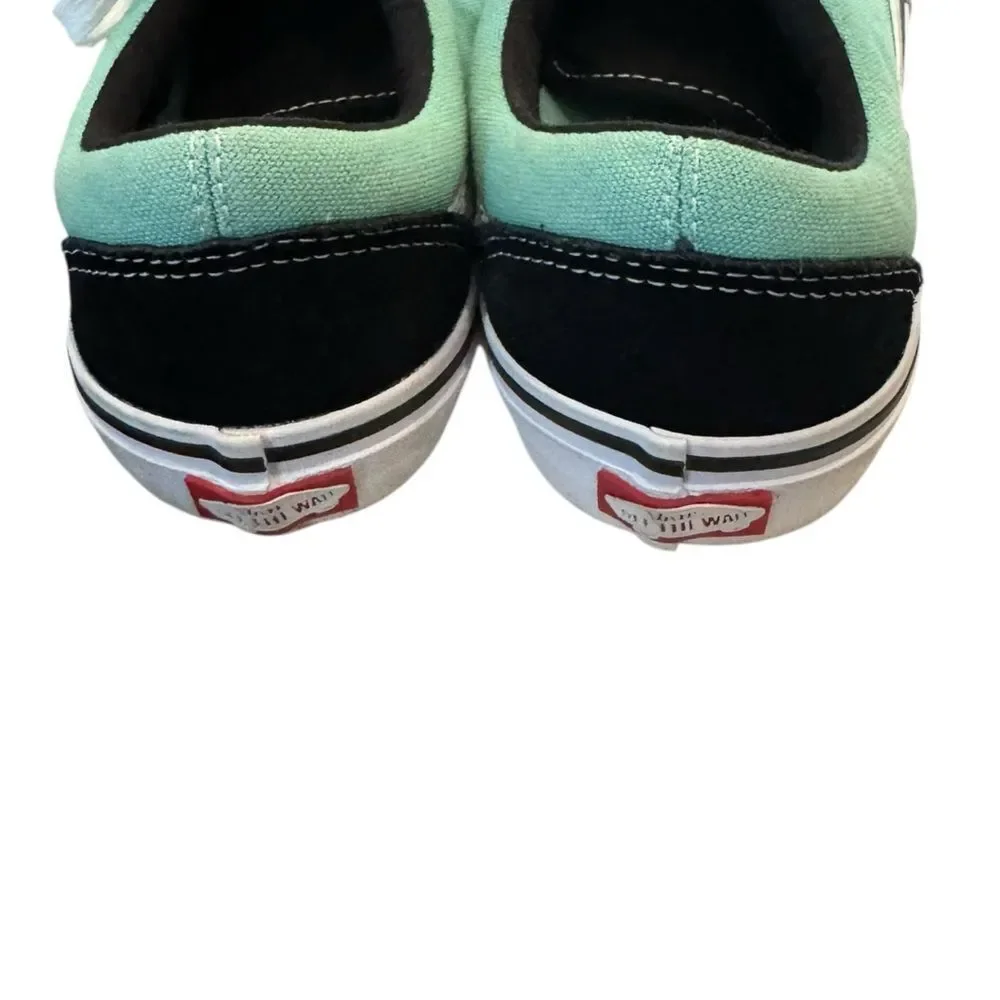Vans Skate Old Skool Jade Black White Shoes Sneakers 6 38